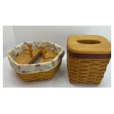 LONGABERGER TALL TISSUE & GENERATIONS CADDY