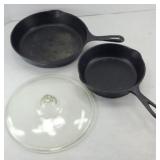 SMALL WAGNER & 10 1/2 INCH SKILLET