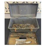TOOL BOX W/ DRILL BITS & AUGERS