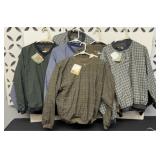 (13) MENS NEW GOLF WINDBREAKERS, SIZE M