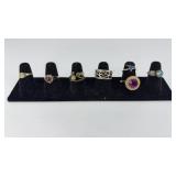 COSTUME RINGS WITH DISPLAY