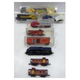 MINIATURE RAILROAD (5) ENGINES & (4) CARS (N