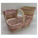 (3) HORIZON OF  HOPE LONGABERGER BASKETS