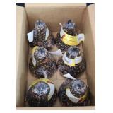 (6) AUDUBON BIRD SEED SUNFLOWER BELLS, NEW