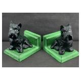 CAST IRON SCOTTISH TERRIER BOOKENDS