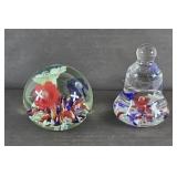 (2) JOE RICE PAPERWEIGHTS