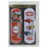 (2) CHEVROLET METAL THERMOMETERS