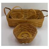 (4) ASSTD LONGABERGER BASKETS