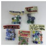 (5) PKGS MARBLES & SHOOTERS