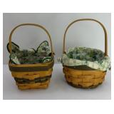 (2) LONGABERGER SHAMROCK BASKETS