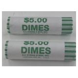 (2) ROLLS OF 2026 LADY LIBERTY DIMES (100) COINS