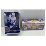 SEALED 1991 NHL PLAYER CARDS & 2017,18 METAL TIN