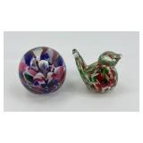 JOE ST CLAIR & JOE RICE PAPERWEIGHTS