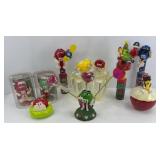 M & M CANDY DISH, DISPENSERS & ORNAMENTS