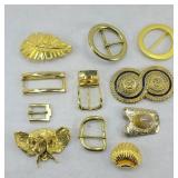 GOLD TONE BELT BUCKLES