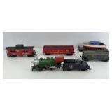 ENGINE, COAL TENDER & (4) CARS