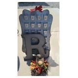 ADVENT CALENDAR METAL DISPLAY