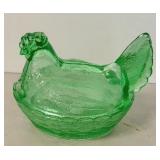 GREEN HEN ON NEST (ALT LOC)