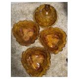 THUMBPRINT COVERED DISH & AMBER DISHES (ALT LOC)