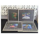 (4) FINDING NEMO FRAMED PRINTS