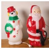 (2) CHRISTMAS BLOW MOLDS, 12 INCHES TALL (ALT LOC)