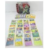 (100) POKEMON CARDS W/ TIN