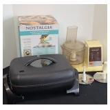 FOOD PROCESSOR, ELECTRIC SKILLET & ICE CREAM