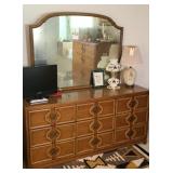 JOHNSON MID CENTURY DRESSER W/ MIRROR (ALT LOC)