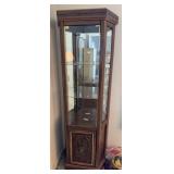 CURIO CABINET, LIGHTED (ALT LOC)