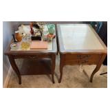 (2) END TABLES W/ MARBLE INSERTED (ALT LOC)