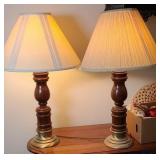 (2) WOOD LAMPS (ALT LOC)