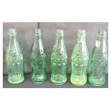 (5) LOGANSPORT INDIANA COKE BOTTLES