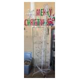 CHRISTMAS & MANGER LIGHTED WALL DECOR, TREE  (ALT