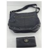 BLACK COACH PURSE WITH WALLET