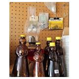 AUNT JEMIMA BOTTLES & OIL LAMP (ALT LOC)