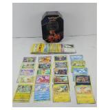 (100) POKEMON CARDS W/ TIN