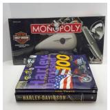 HARLEY DAVIDSON MONOPOLY SEALED GAME & BOOKS