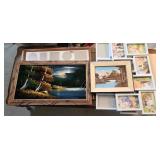 BLACK VELVET PAINTING & PICTURE FRAMES (ALT LOC)