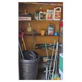 GARDEN TOOL RACK & BUG SPRAY & MORE (ALT LOC)