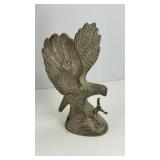 BRASS BELLS, CANDLE HOLDERS, SILVER PLATED EAGLE
