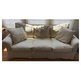 URBAN CASUALS FLORAL PATTERN YELLOW COUCH