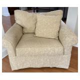 URBAN CASUALS FLORAL PATTERN YELLOW CHAIR