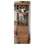 (2) STANLEY BOOKCASES W/ LIGHTED CONNECTOR