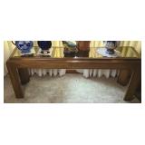 SOFA TABLE W/ GLASS TOP