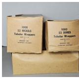 COIN ROLLERS FOR NICKELS DIMES & QUARTERS