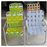 (4) VINTAGE LAWN CHAIRS