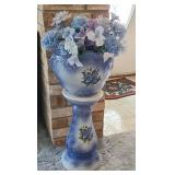 CERAMIC PLANTER W/ PEDESTAL