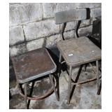 (2) SHOP STOOLS