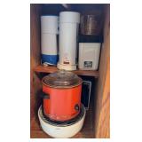 VINTAGE CROCK POT, POPCORN MAKER & TABLE TOP GRILL