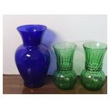 (3) VINTAGE VASES